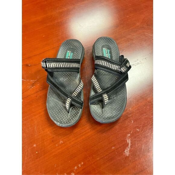 Skechers Womens Reggae Seize the Day Thong Sandals sz 8 - Picture 3 of 7